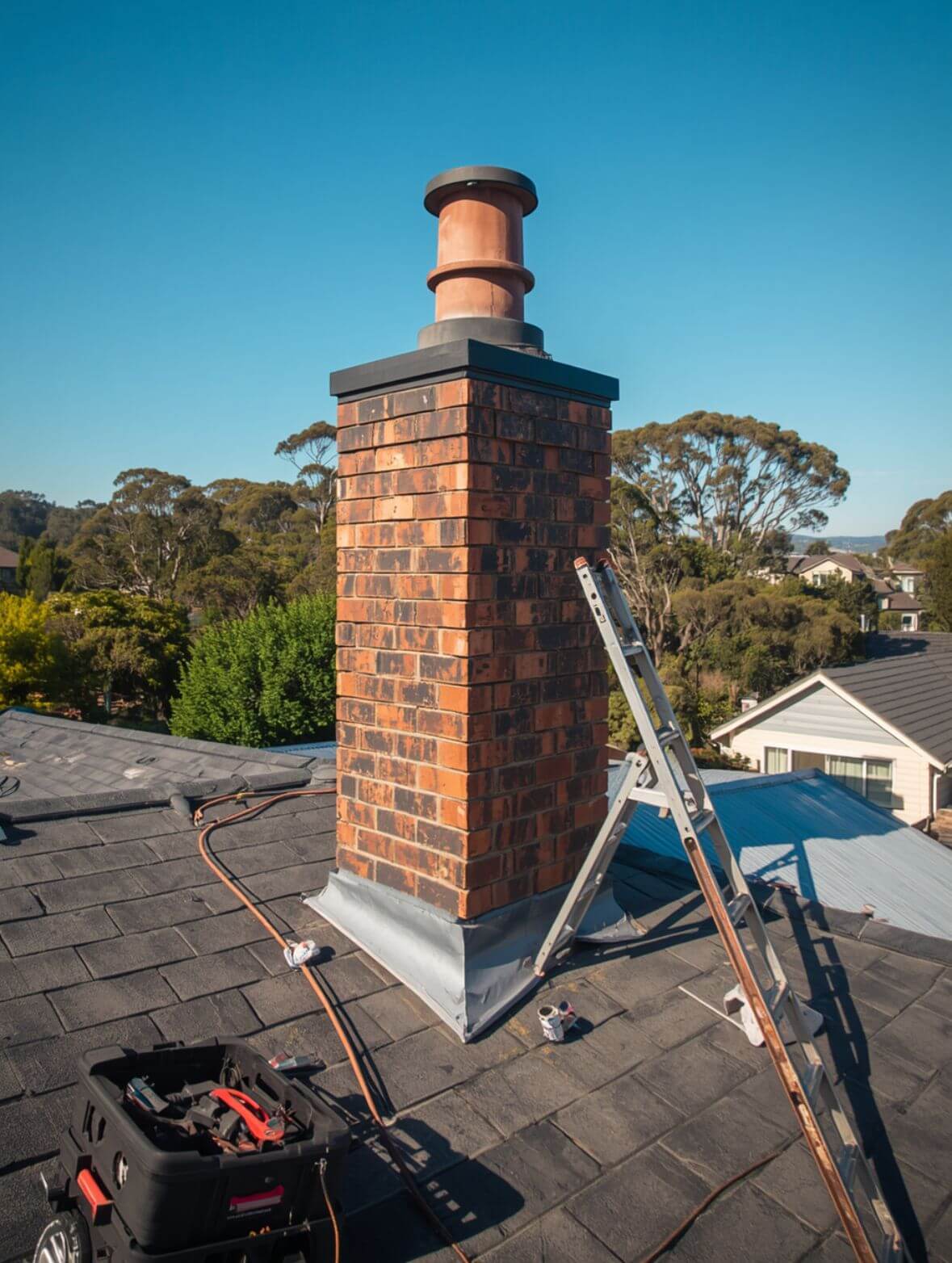 Rebuild of chimney stack