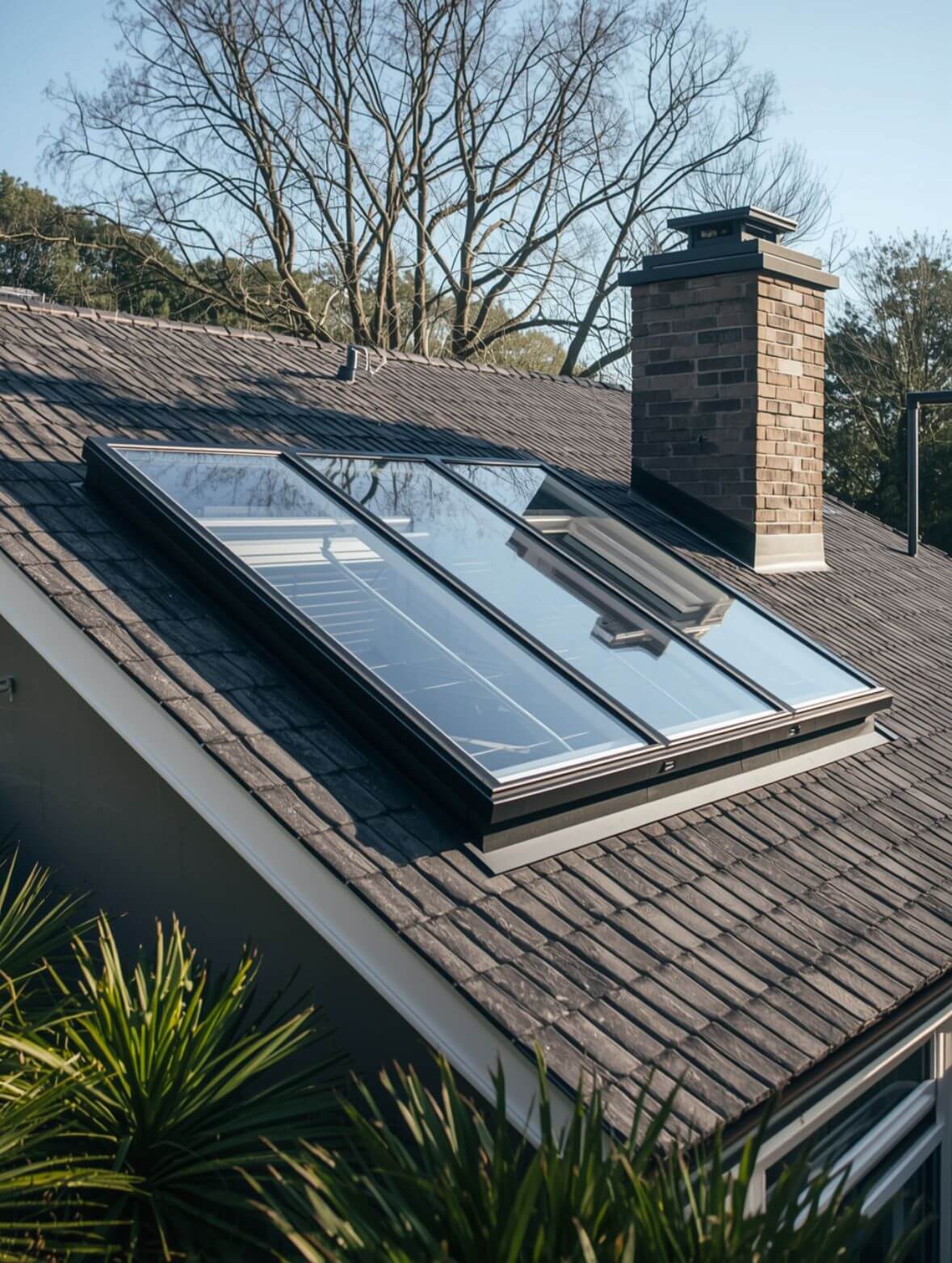 Skylight repair on a residential house