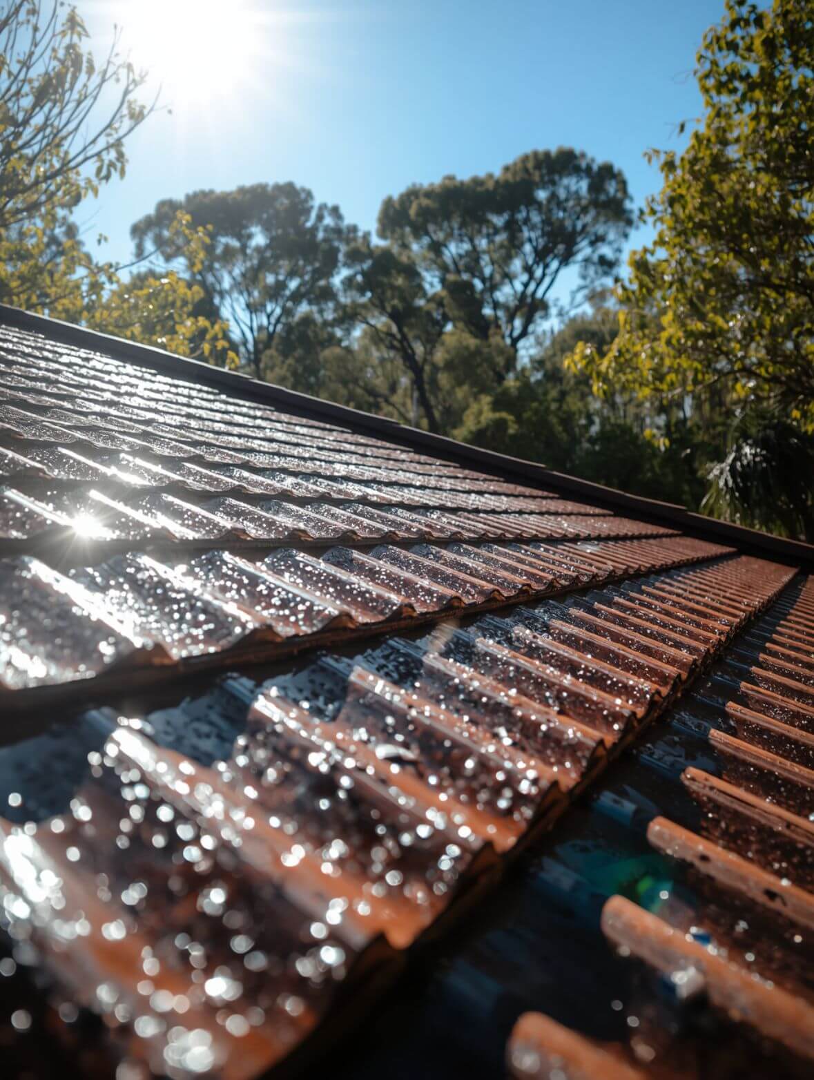 clean roof on home in Sydney